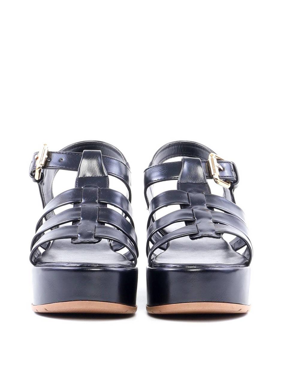 Sandália Plataforma Fisherman - Preta SDI-11875 - PR