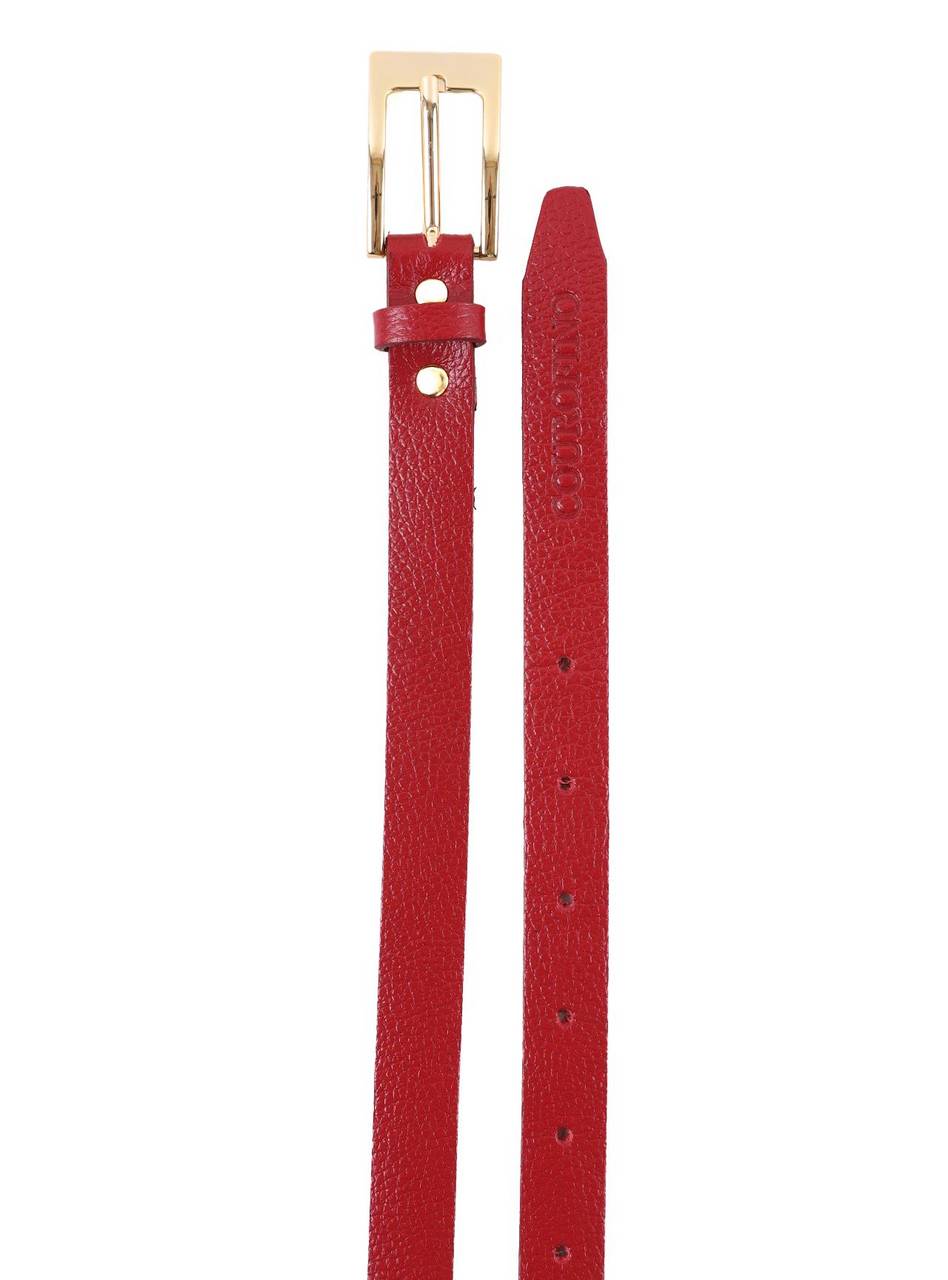 Cinto Feminino Fivela Retangular Vermelho CTI-939 - VE