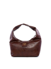 Bolsa Hobo com Placa CF - Cacau BSI-6170 - CA