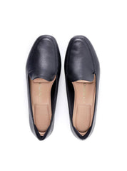 Mocassim Liso com Detalhe de Nervura - Preta SP - 12196 - PR