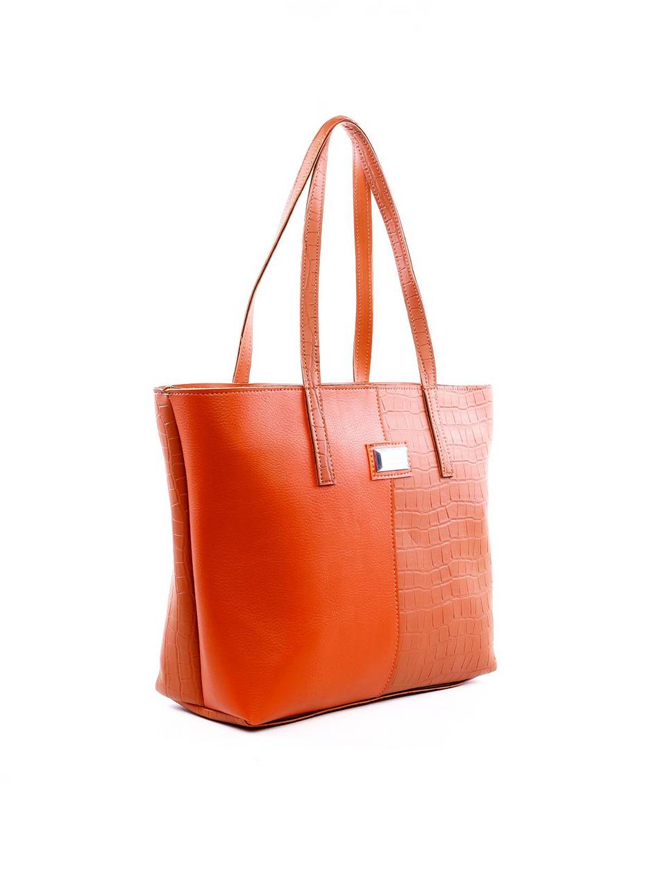 Bolsa Tote Tiracolo com Texturas - Castor BSI-5972 - CS