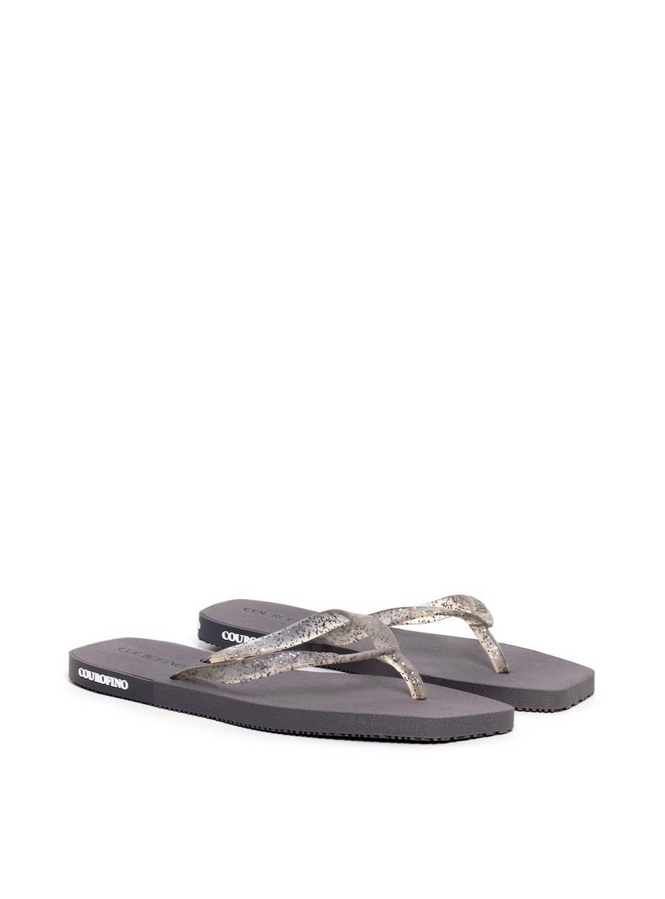 Chinela Bico Quadrado - Cinza SD-11289 - CZ
