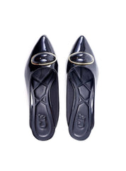 Mulle com Salto Kitten Maxi e Adorno Orgânico - Preto SDI-11760 - PR