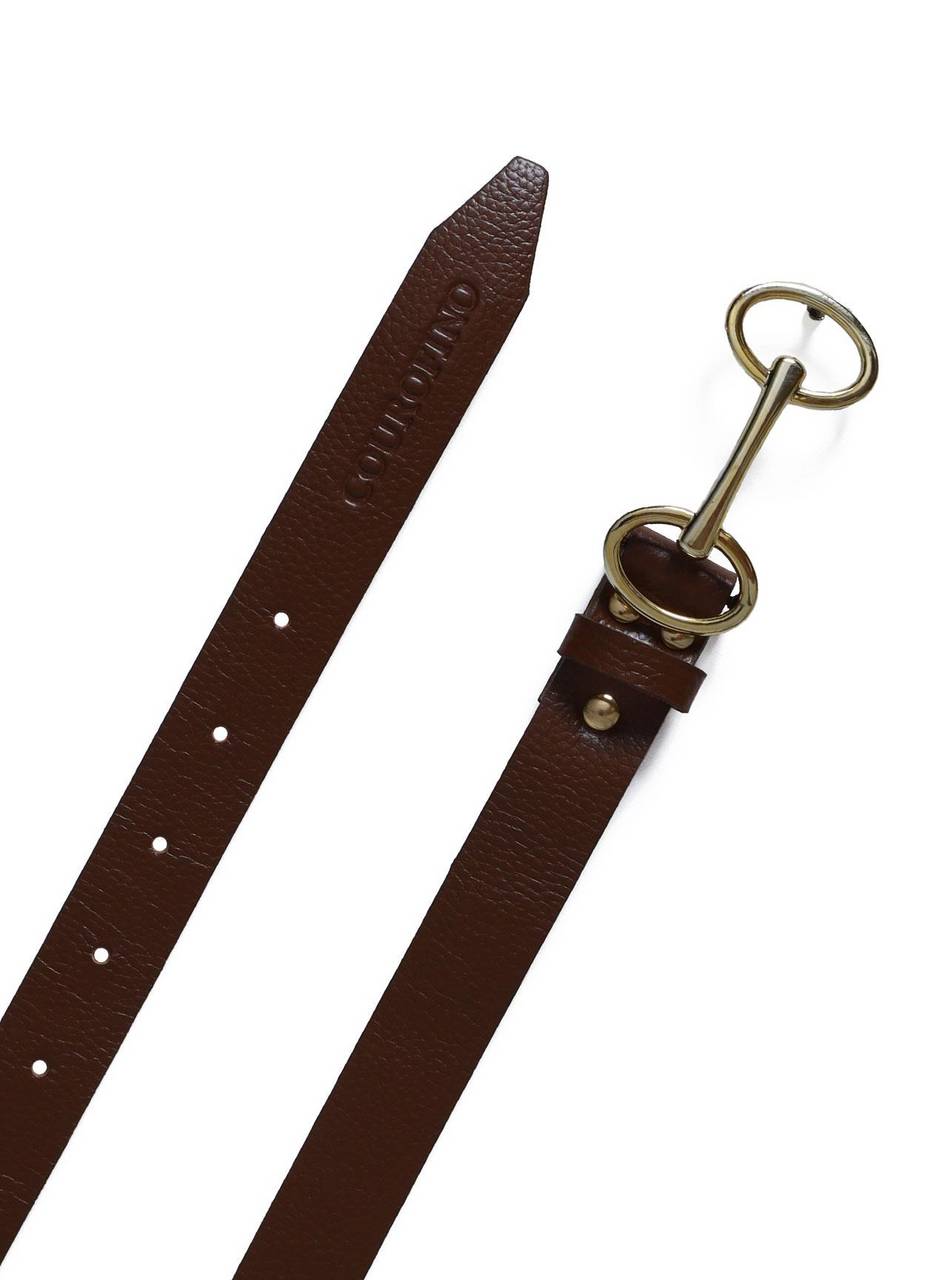 Cinto Feminino em Couro com Fivela Bridão - Castor CTI-973 - CS