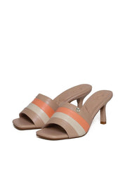 Sandália Feminina Tamanco Multicolor - Nude SDI-11651 - NU