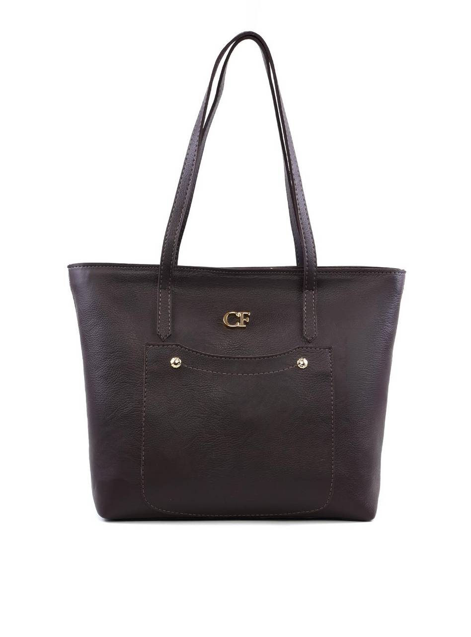Bolsa Tiracolo com Bolso Frontal e Esferas - Cacau BSI-6197 - CA
