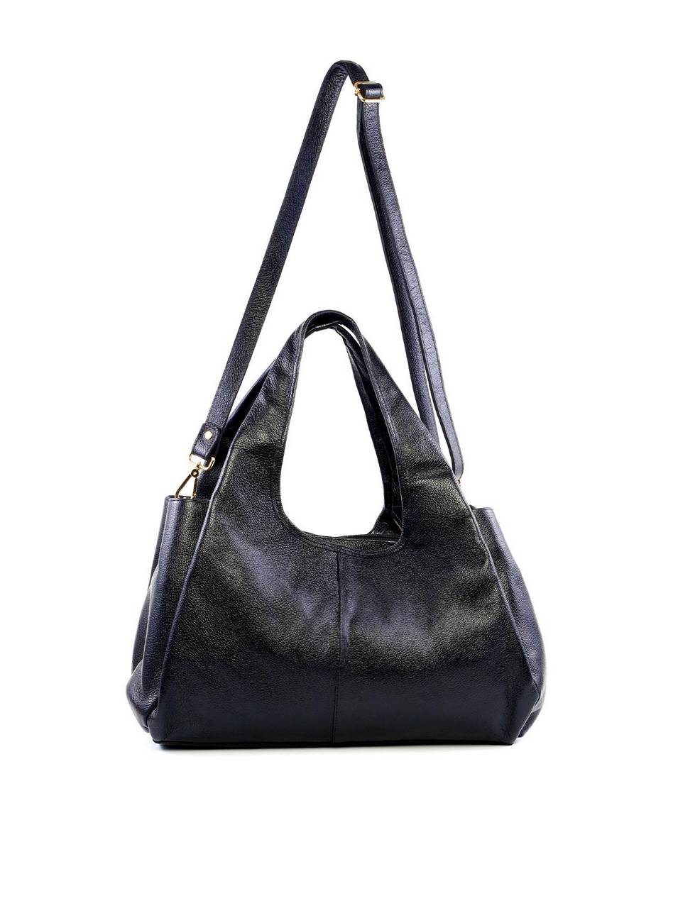 Bolsa Hobo com Três Divisórias - Preta BSI-6245 - PR