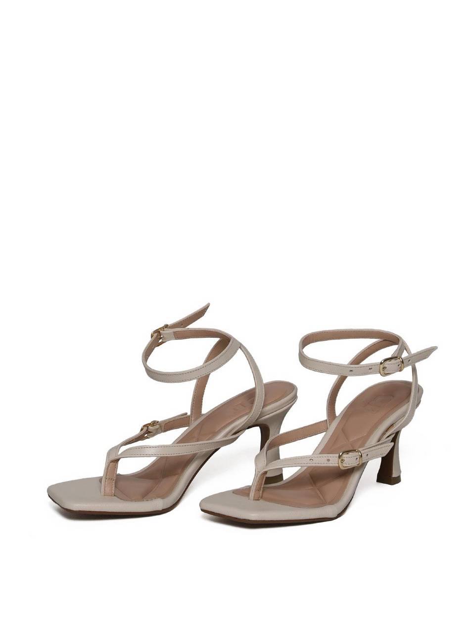 Sandália Feminina Couro Salto Fino - Fenno SDI-11648 - FE