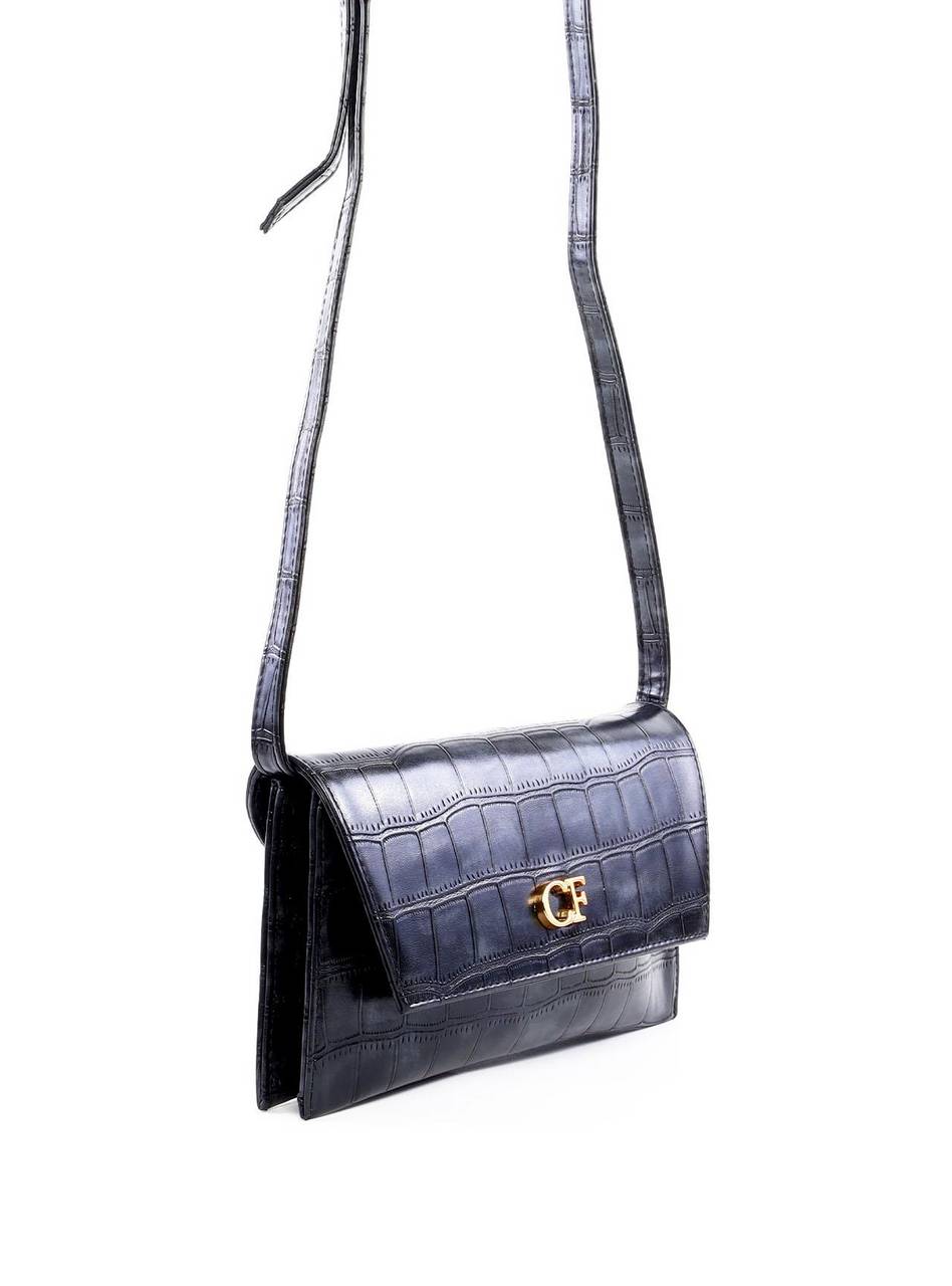 Bolsa Satchel Transversal Retangular - Preta BSI-6324 - PR