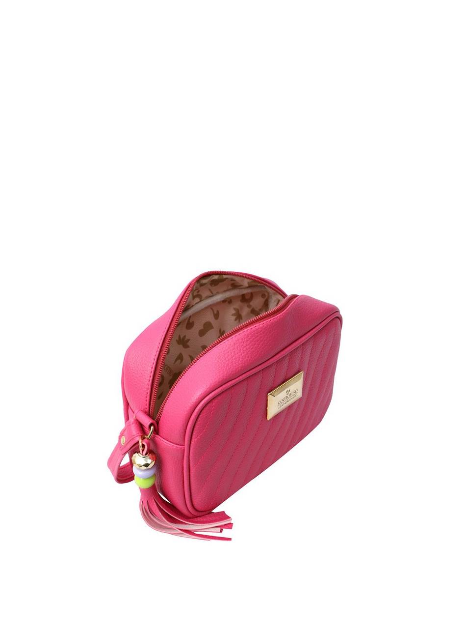 Bolsa Bag Pequena Transversal Zíper Traseiro Pink BSI-5454 - PK