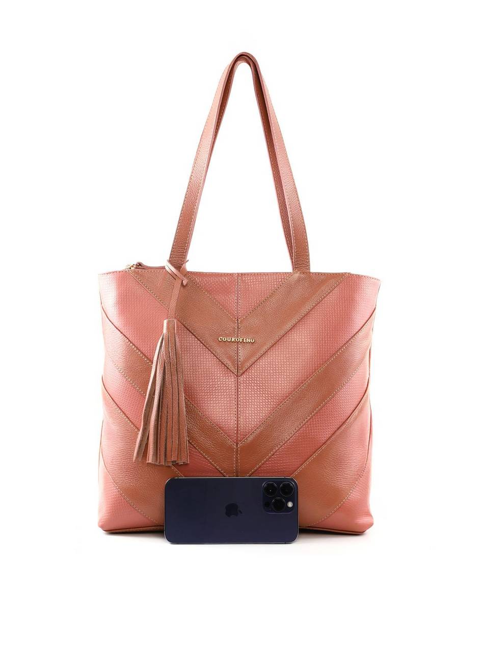 Bolsa Shopper Patchwork Barbicacho - Nude BSI-6399 - NU