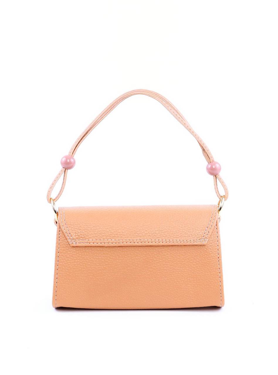 Bolsa Satchel Retangular com Alça Dupla - Nude BSI-6043 - NU