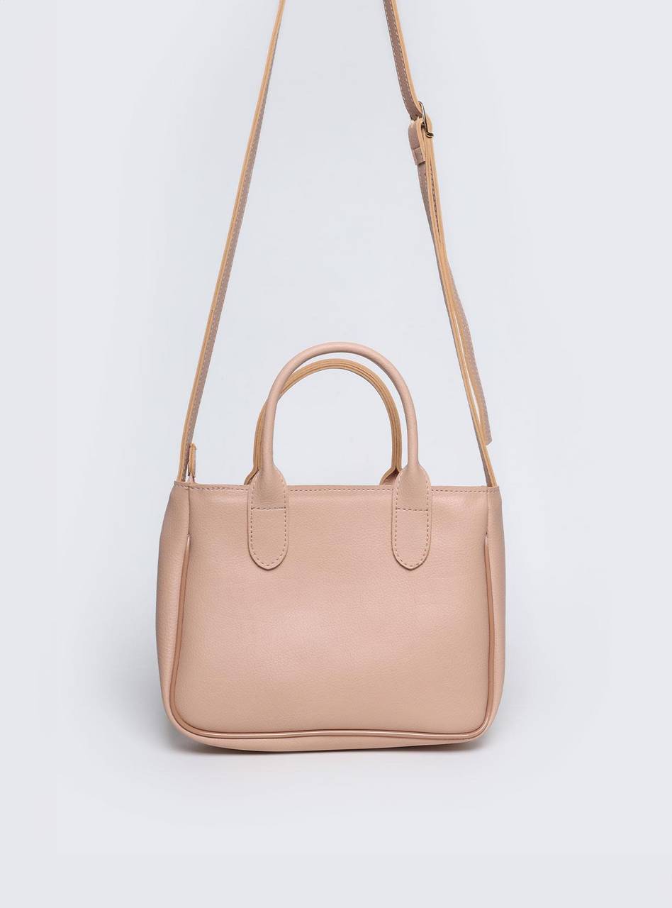 Bolsa Tote de Mão Média Transversal Nude BSI-5845 - NU