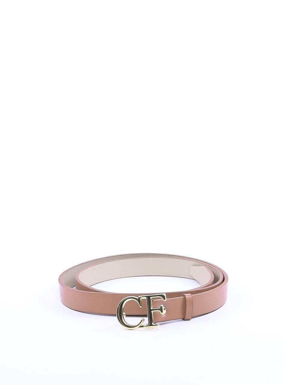 Cinto Feminino em Couro com Passador - Nude CTI-978 - NU
