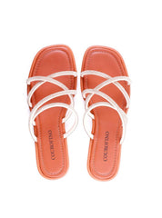 Rasteira com Tiras de Strass Entrelaçadas - Castor SDI-11955 - CS