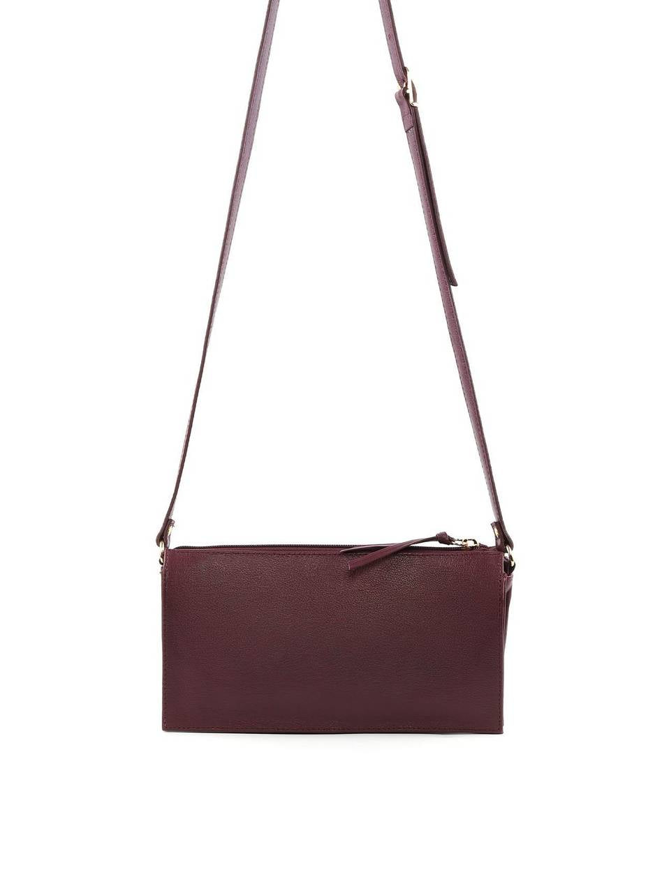 Bolsa Transversal Retangular Laço - Vinho BSI-6383 - VI