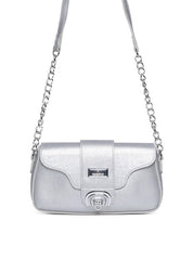 Bolsa Saddle com Alça Transversal em Corrente - Preta BSI-5584 - PT