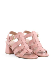 Sandália de Salto Bloco Estilo Fisherman - Nude SDI-12091 - NU