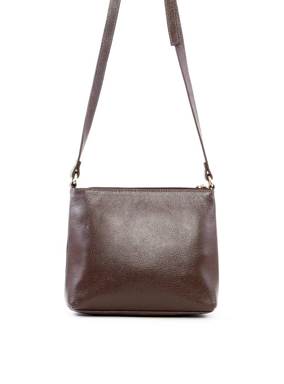 Bolsa Tote Transversal com Bolso Frontal - Cacau BSI-6459 - CA