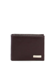 Carteira Masculina em Couro Lisa com Porta-Moedas - Cacau CAI-1014 - CA