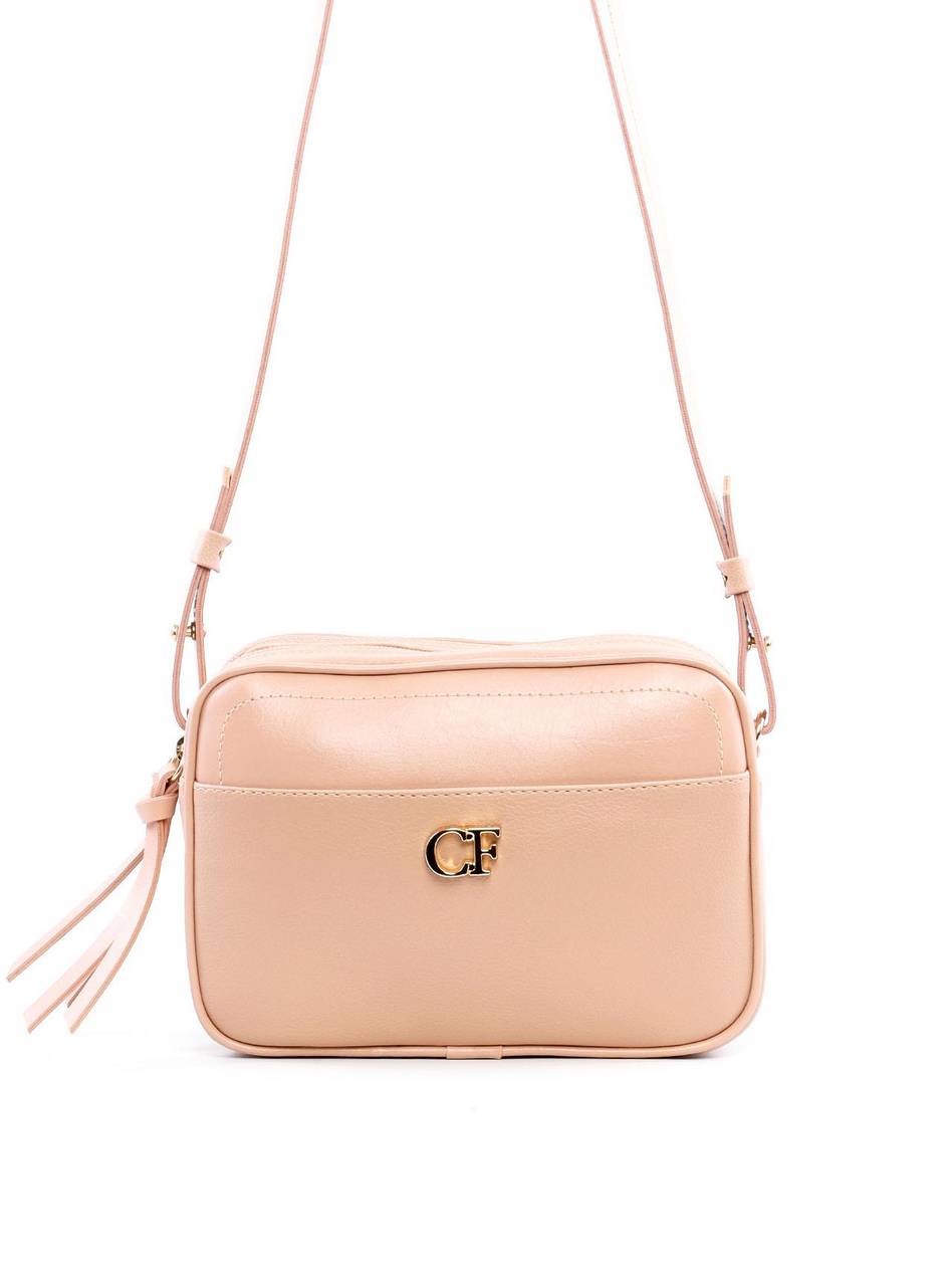 Bolsa Bag Transversal com Bolso Frontal - Nude BSI-6242 - NU