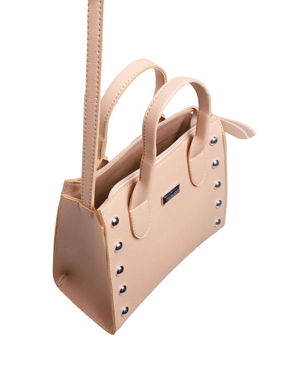 Bolsa Feminina Tote Transversal Sintético Nude BSI-5819 - NU