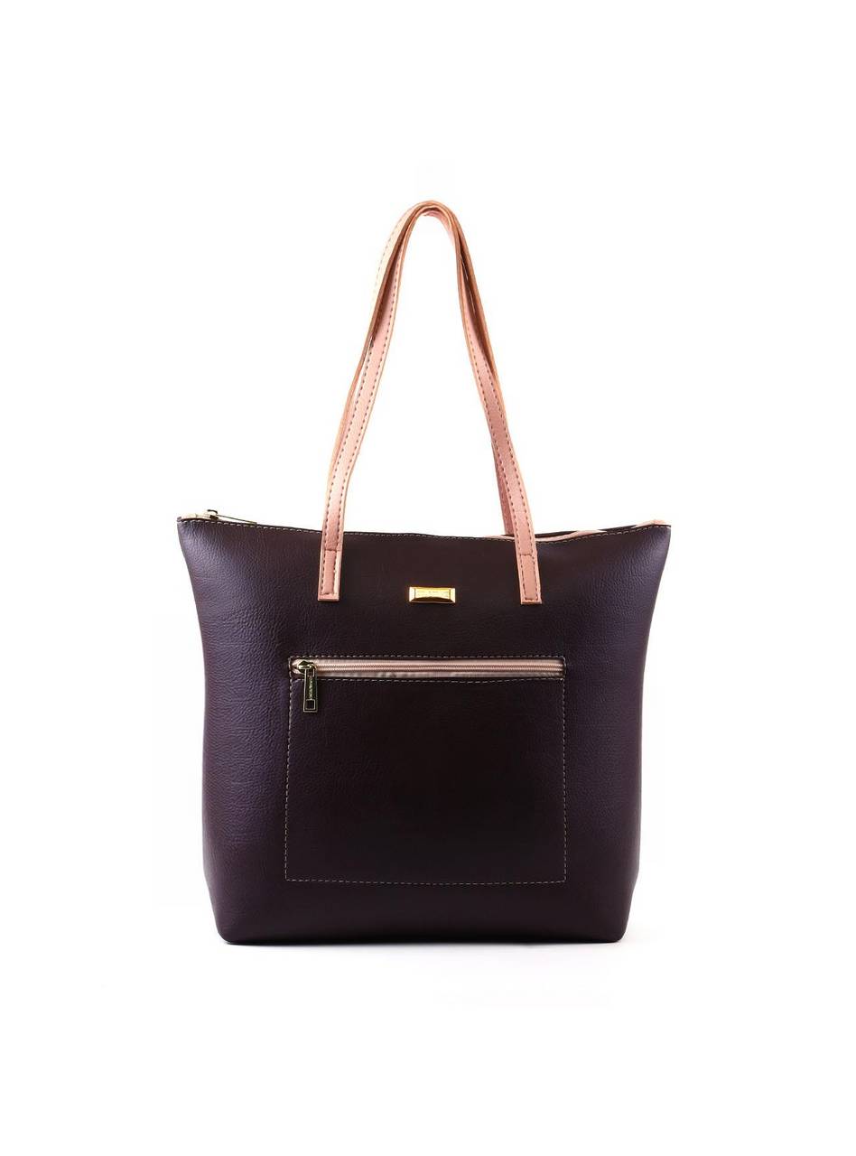 Bolsa Shopper com Bolso Frontal - Cacau BSI-6361 - CA