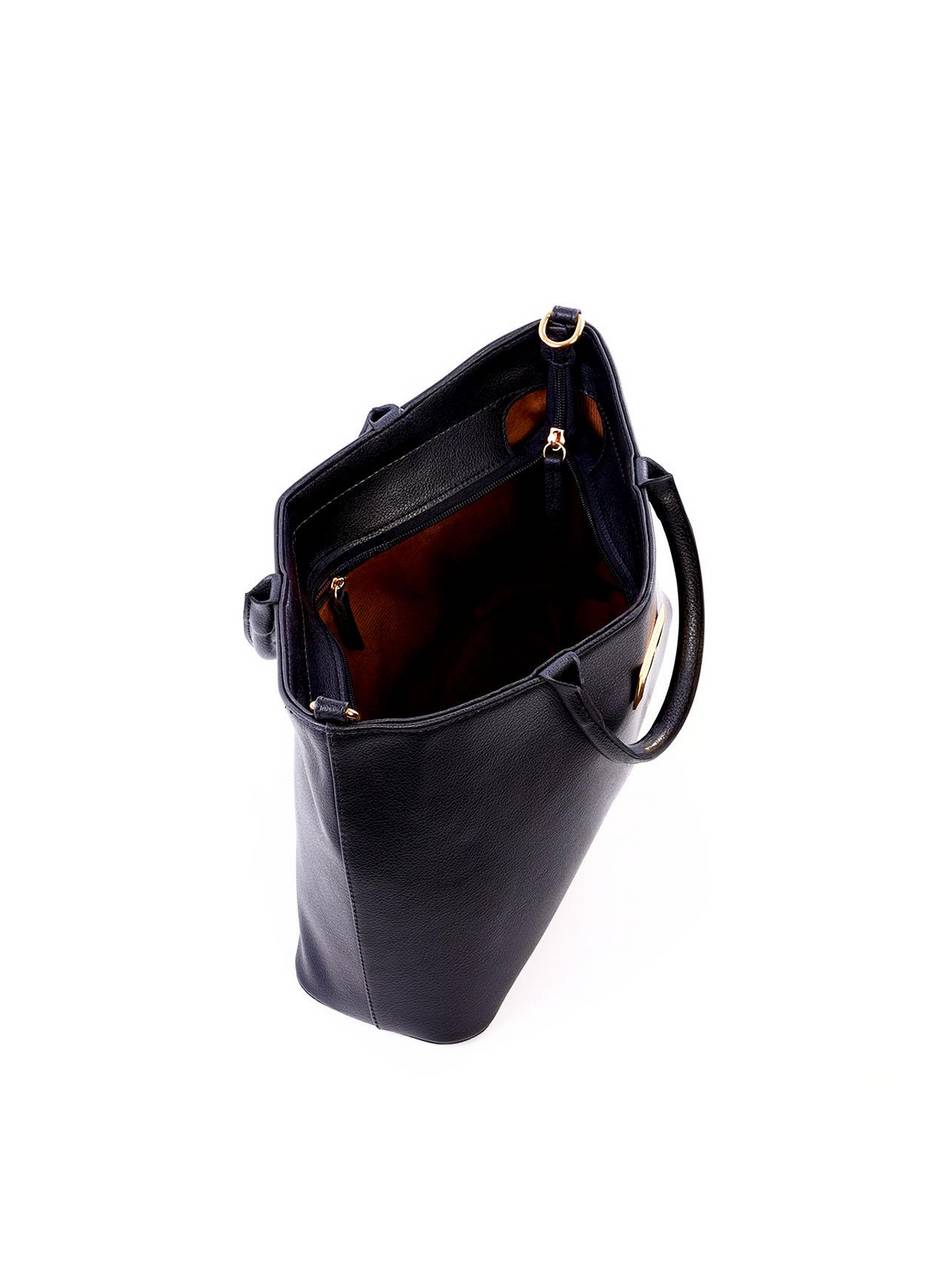 Bolsa Tote Quadrada Grande Alça Dupla - Preta BSI-6279 - PR