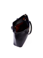 Bolsa Tote Quadrada Grande Alça Dupla - Preta BSI-6279 - PR