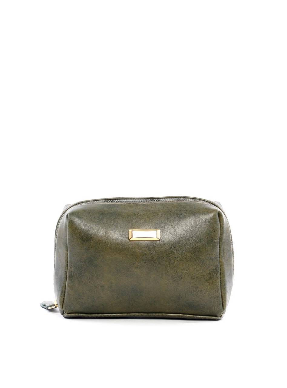 Necessaire com Abertura Total e Divisórias - Verde  NSI-156 - VD