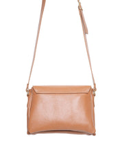 Bolsa Saddle Pequena Couro Alça Regulável Castor BSI-5739 - CS