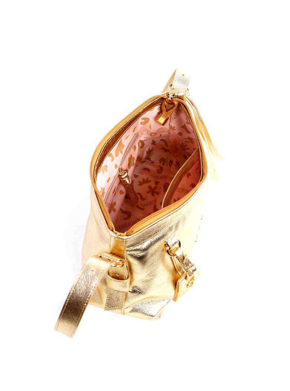 Bolsa Baguette com Alça Dupla - Ouro BSI-6250 - AU