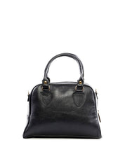 Bolsa Baú com Recortes e Alça Dupla - Preta BSI-6442 - PR