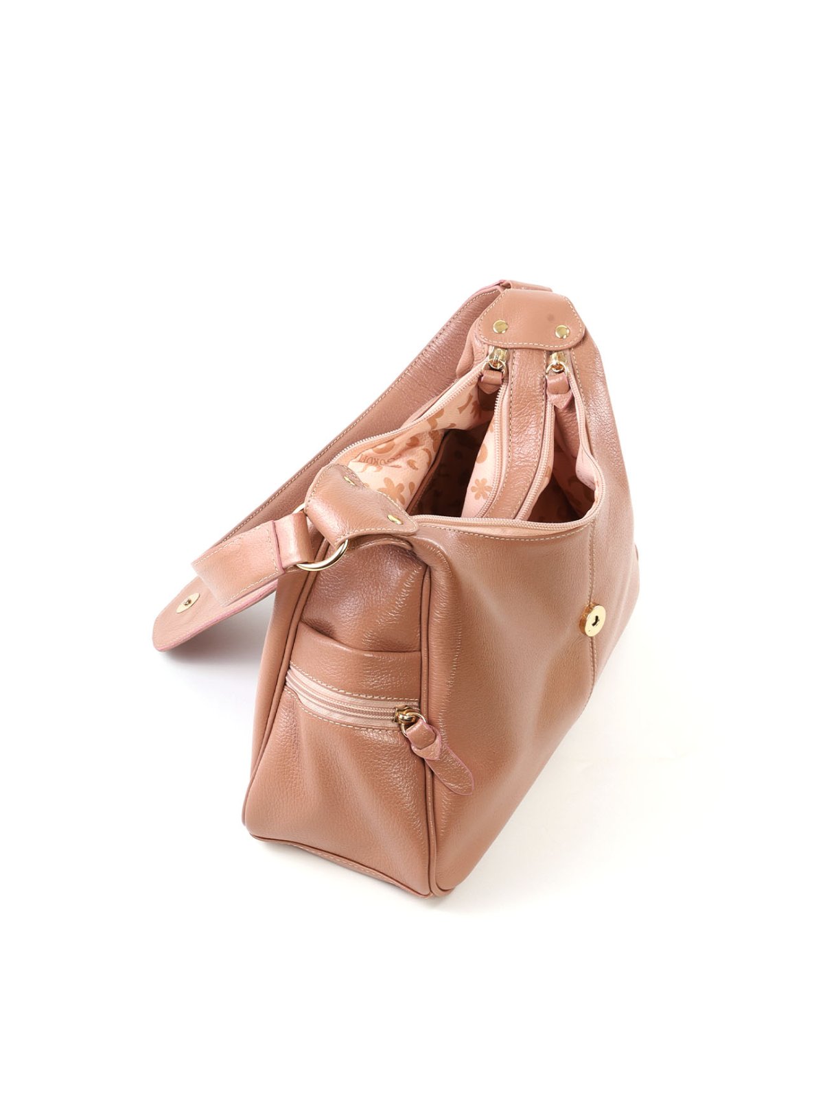 Bolsa Hobo Grande com Alça de Ombro e 2 Divisórias BSI-6520 - NU