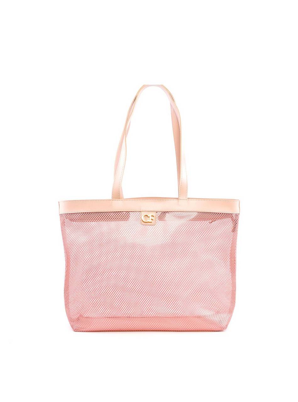 Bolsa Shopper Transparente com Tela - Nude BSI-6303 - NU