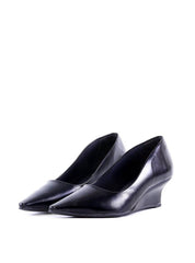 Scarpin Liso com Salto Anabela - Preto SD-12013 - PR