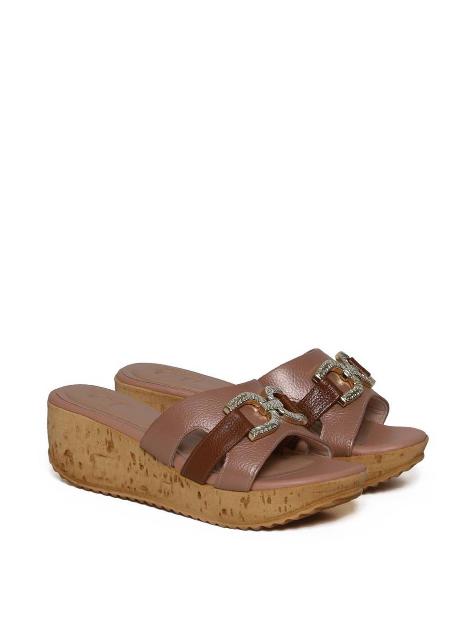 Tamanco Plataforma com Recortes - Nude SDI-11662 - NU