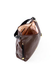 Bolsa Hobo Grande com Bolsos Frontais - Cacau BSI-6468 - CA