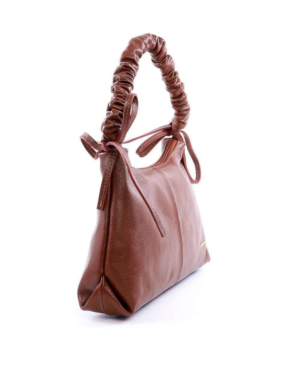 Bolsa Hobo de Mão com Alça Franzida - Castor BSI-6009 - CS