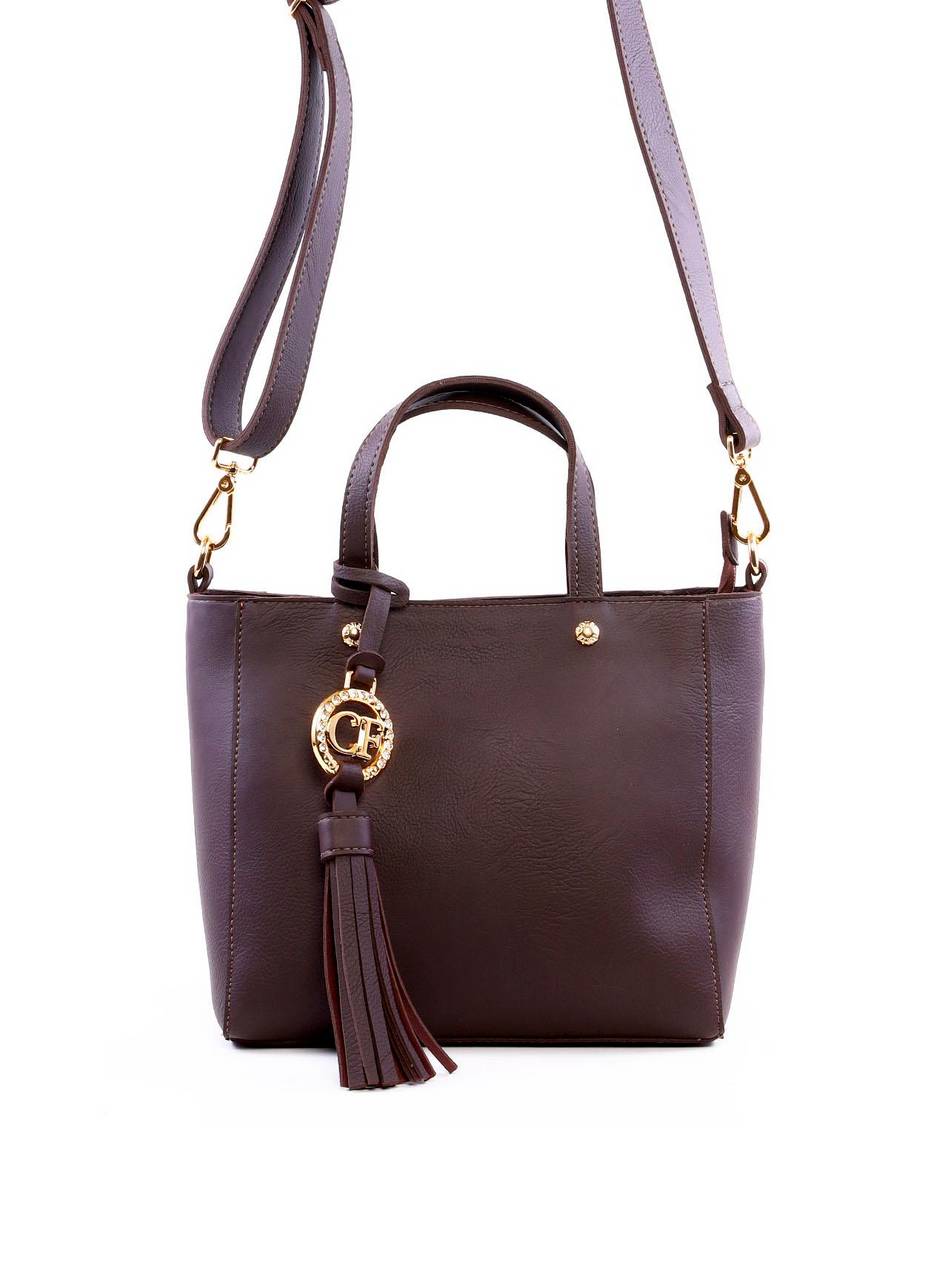 Bolsa Tote Quadrada com Barbicacho - Cacau BSI-6273 - CA