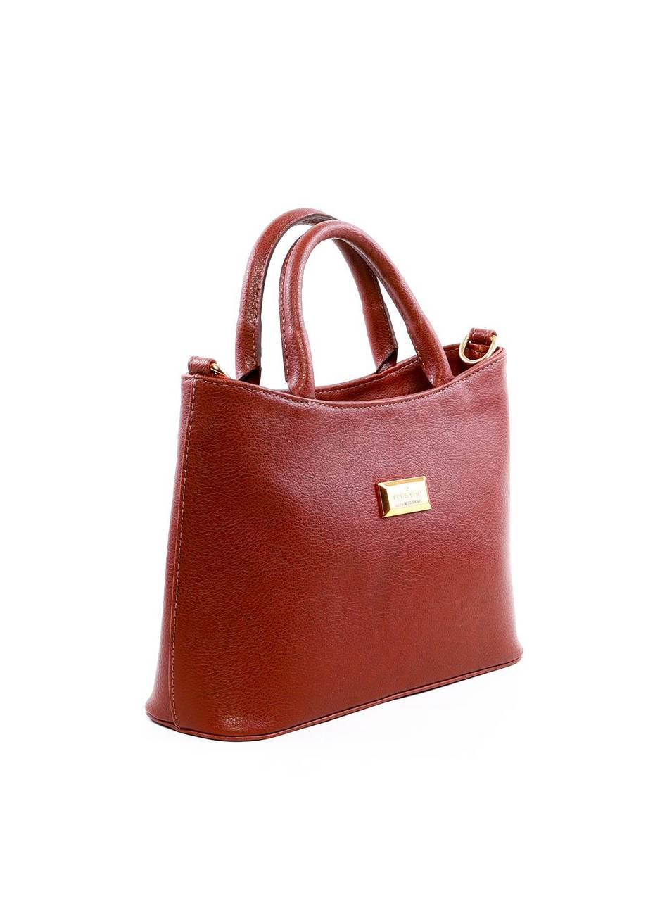 Bolsa Tote Quadrada Média Alça Dupla - Cacau BSI-6278 - CA