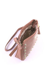 Bolsa Clutch Couro Pequena Transversal - Nude BSI-5873 - NU