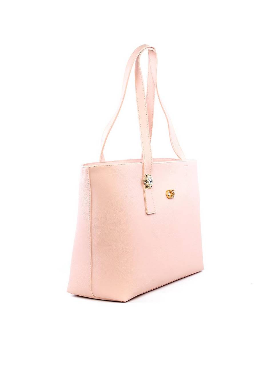 Bolsa Shopper Tiracolo com Flor - Nude BSI-6196 - NU