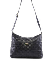 Bolsa Hobo Transversal em Tressê - Preta BSI-6123 - PR