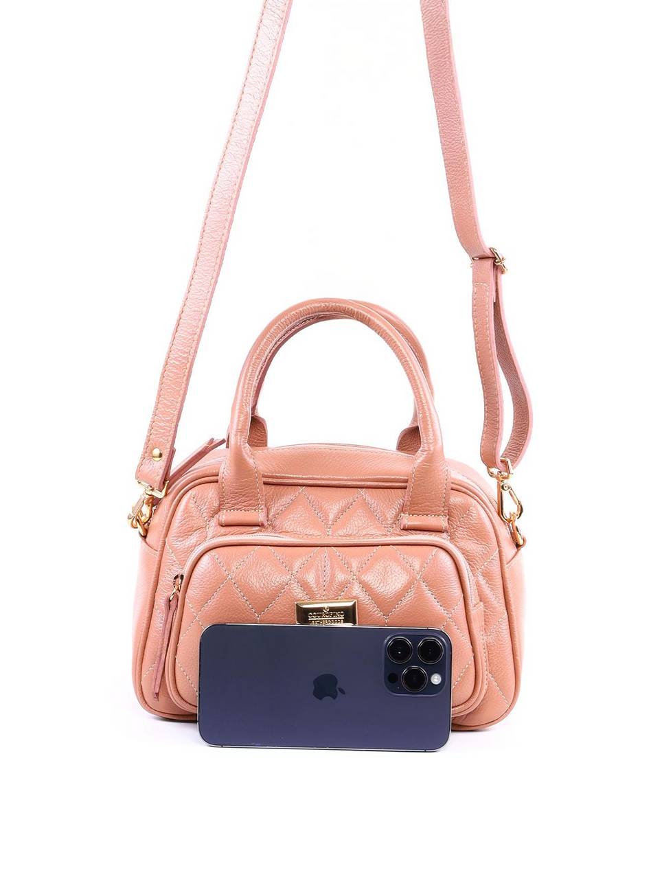 Bolsa Tote em Matelassê com Alça Dupla - Nude BSI-6367 - NU