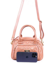 Bolsa Tote em Matelassê com Alça Dupla - Nude BSI-6367 - NU