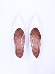 Sandália Scarpin Salto Bloco e Bico Fino - Branco SDI-11608 - BR