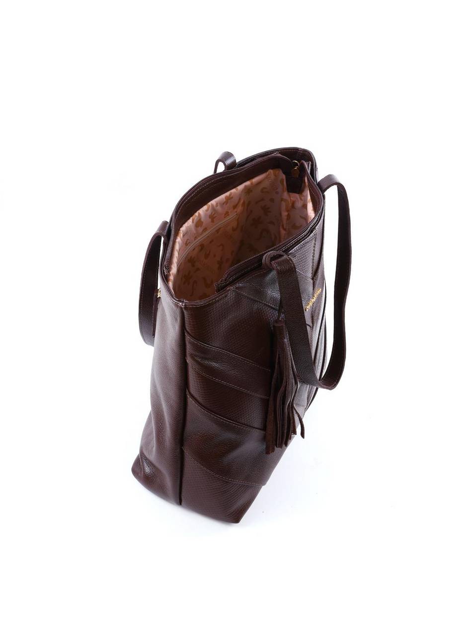 Bolsa Shopper Patchwork Barbicacho - Cacau BSI-6399 - CA