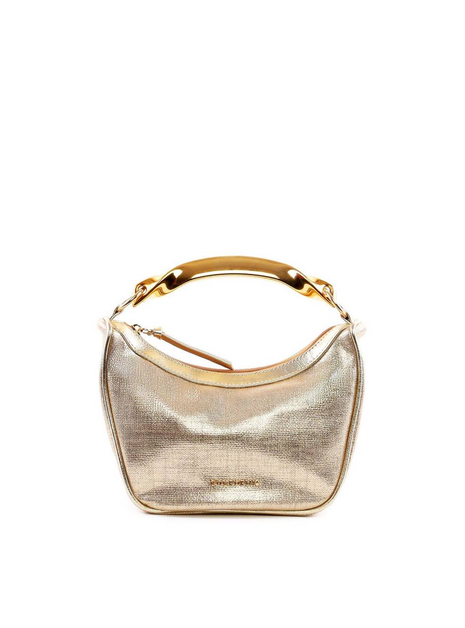 Bolsa Hobo com Alça Geométrica e Corrente - Ouro BSI-6428 - AU