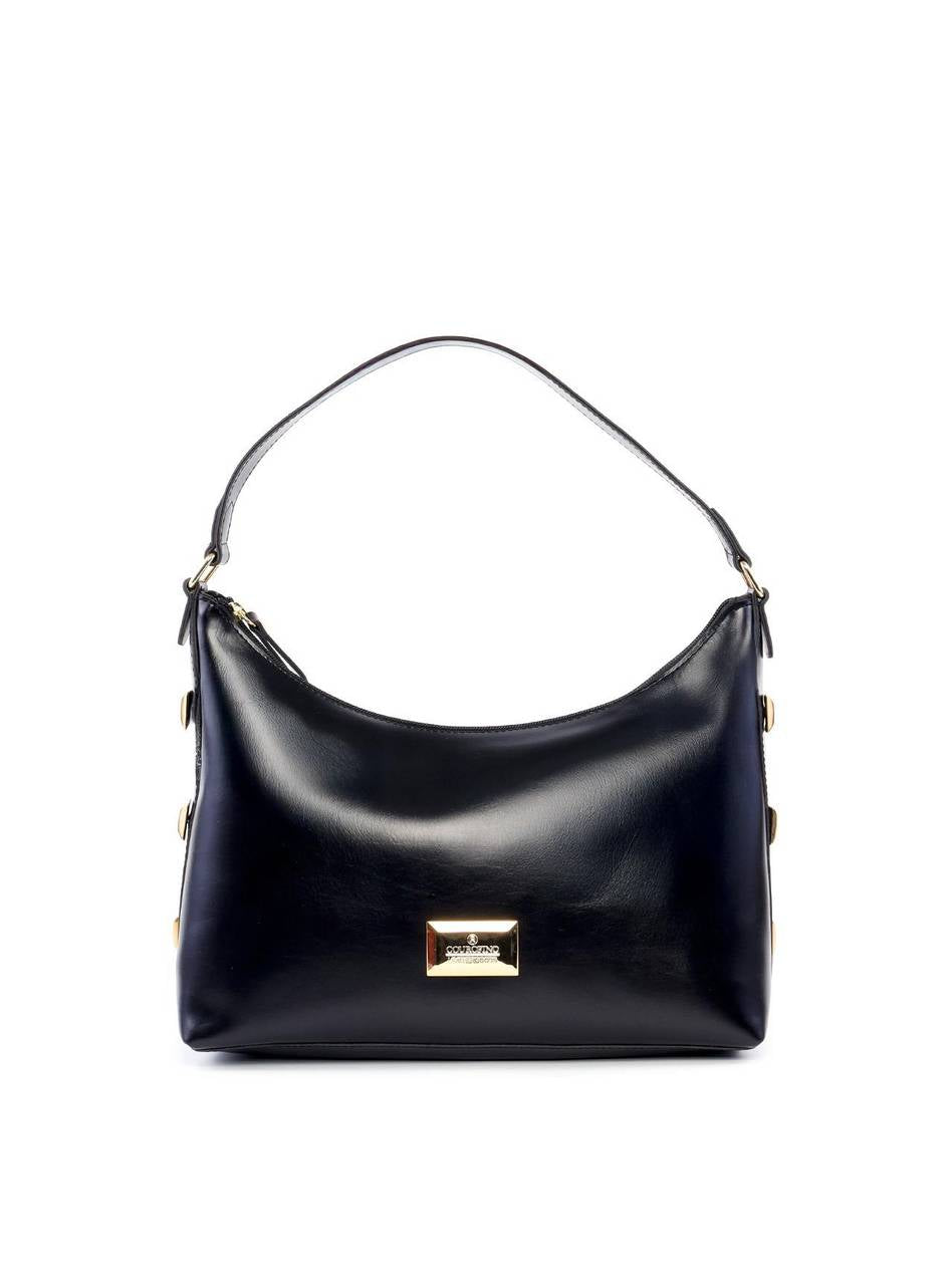 Bolsa Hobo Tiracolo com Detalhes Laterais - Preta BSI-6199 - PR